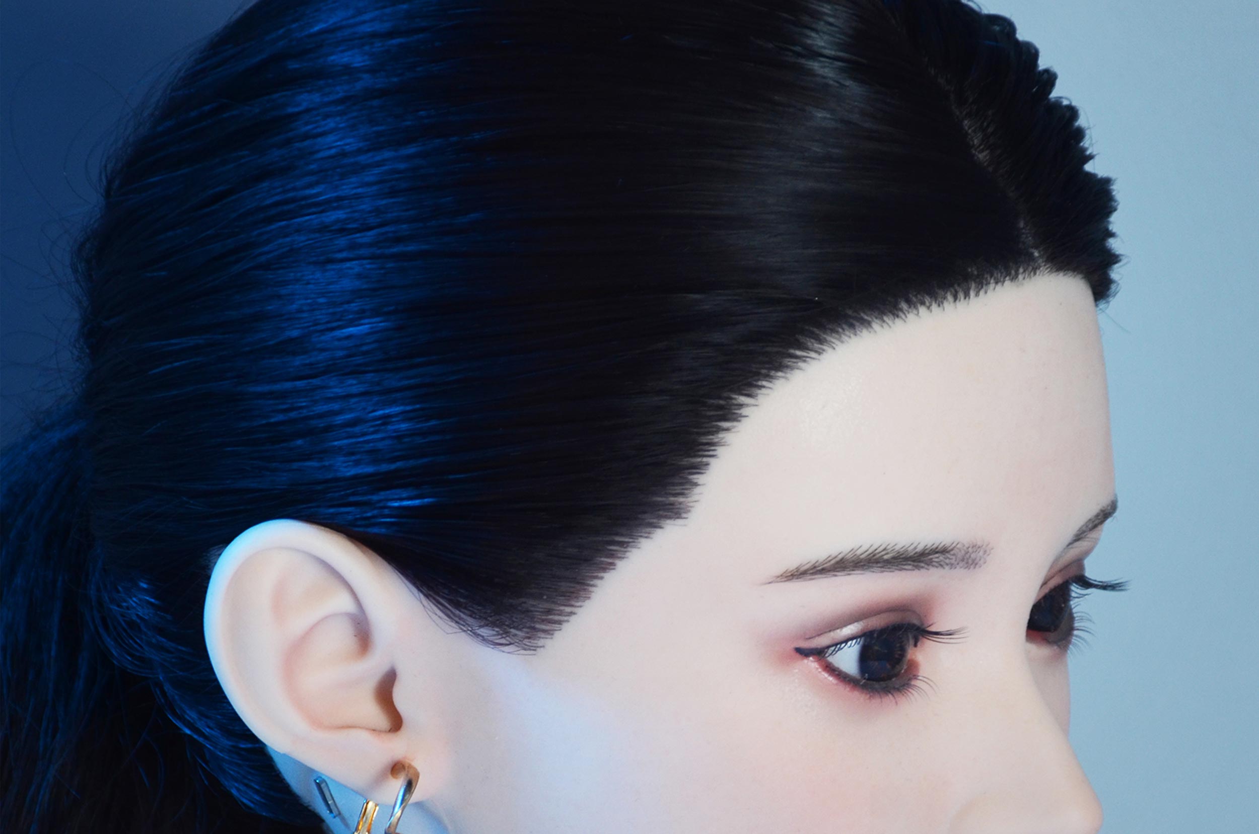 Implanted Synthetic Hair